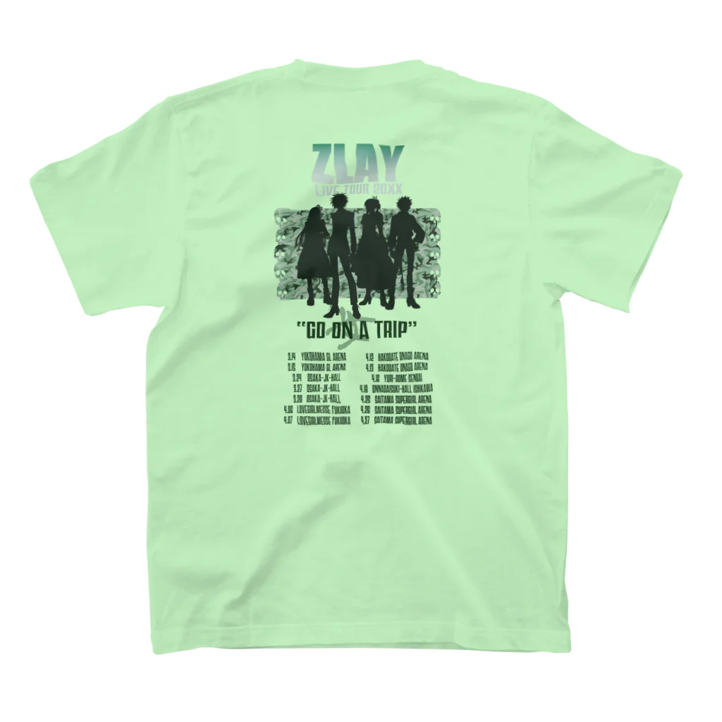 SHIZRUのSUZURIのGO女TRIP TOUR(GREEN) Regular Fit T-Shirtの裏面