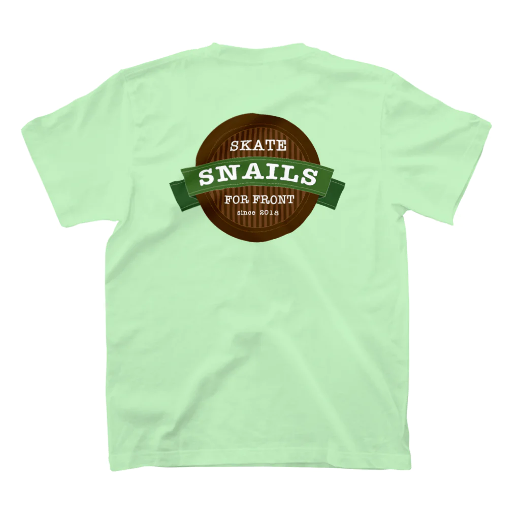 SNAILSkateboardのsnails Tシャツ スタンダードTシャツの裏面