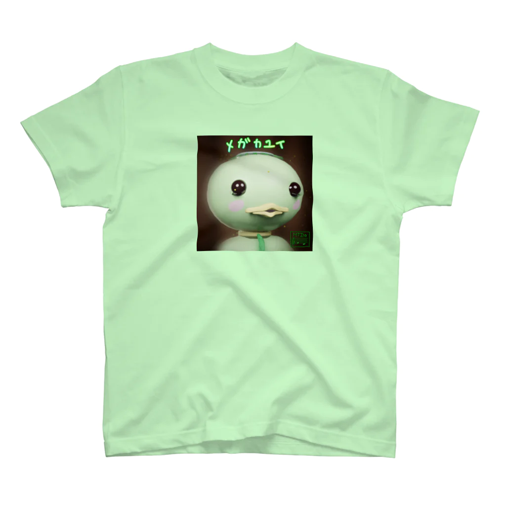 grk0 🌟ウサギのチャとシロ〜時々カッパのメガカユイ　カッパ　3D スタンダードTシャツ