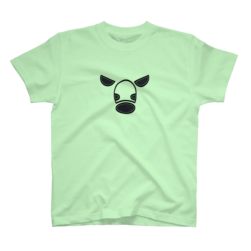 七転びおやきのメンコの色が変えられる！競走馬Tシャツ青鹿毛黒鹿毛 Regular Fit T-Shirt
