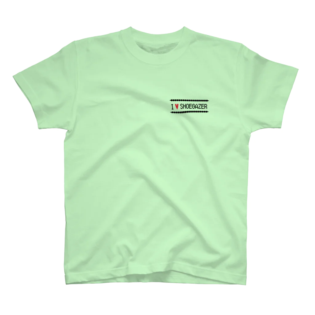プリーズ・プリント・Tシャツの【SHOEGAZER ロゴT】『I ♡ SHOEGAZER』※他カラー＆サイズ多種あります。 スタンダードTシャツ
