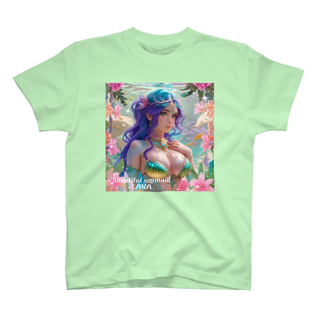 💖宇宙整体♪🌈♪こころからだチャンネル♪💖のbeautiful  mermaid  LARA スタンダードTシャツ