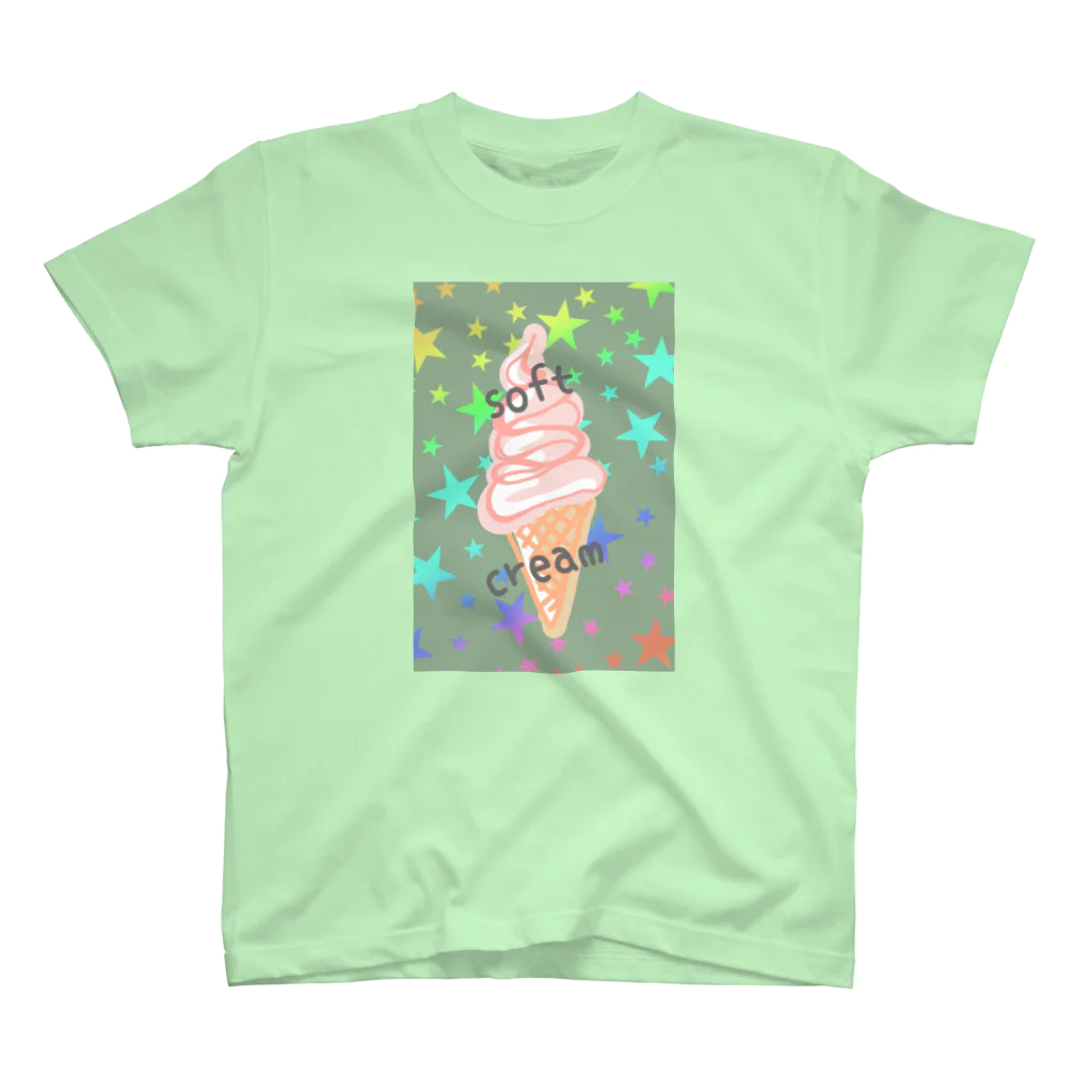 blueHawaiiのsoft cream  スタンダードTシャツ