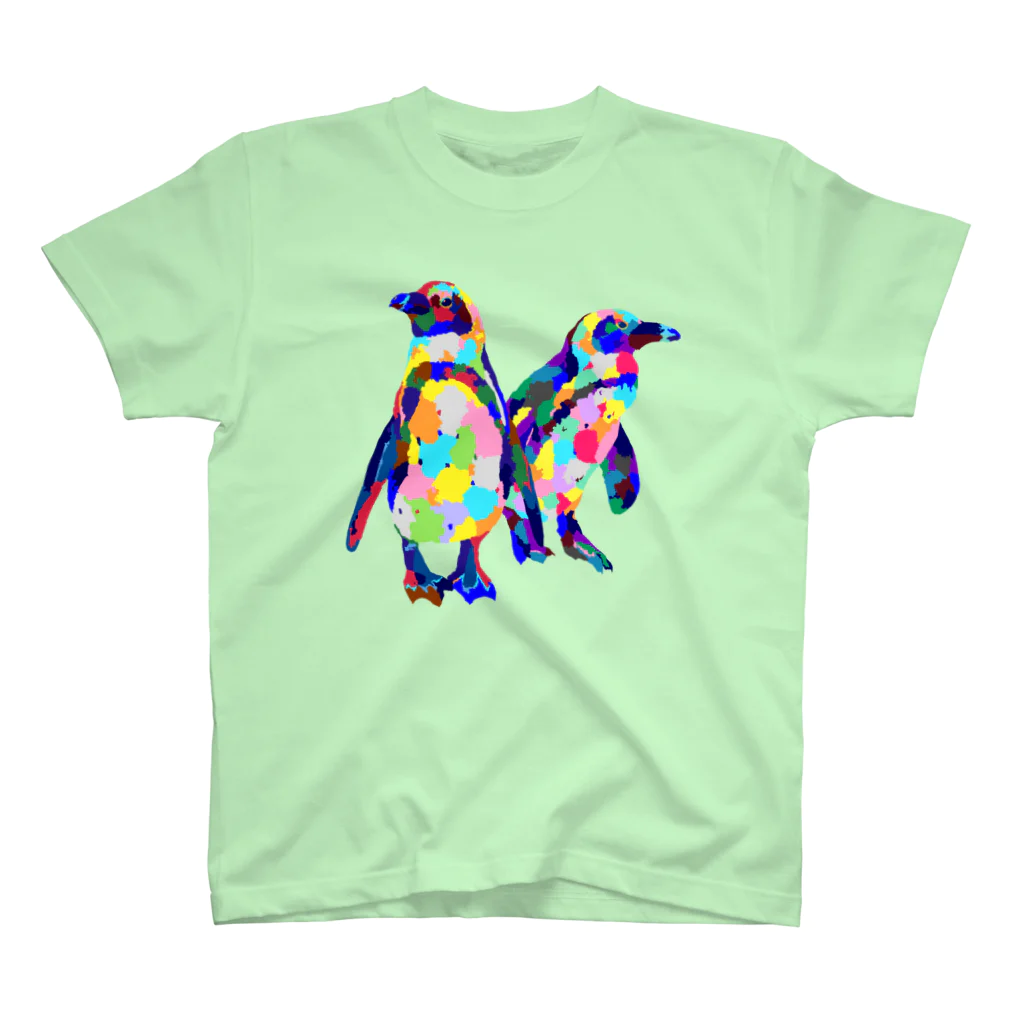 meiroのカラフルなペンギン Regular Fit T-Shirt