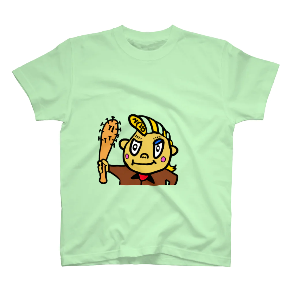 ZENART(ゼンアート)の雑魚くん　ZAKOくん　釘バット スタンダードTシャツ