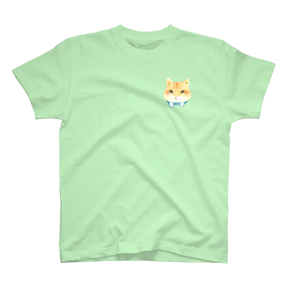 しず華＊(カラー･リボンボン)のおめかし猫さん スタンダードTシャツ