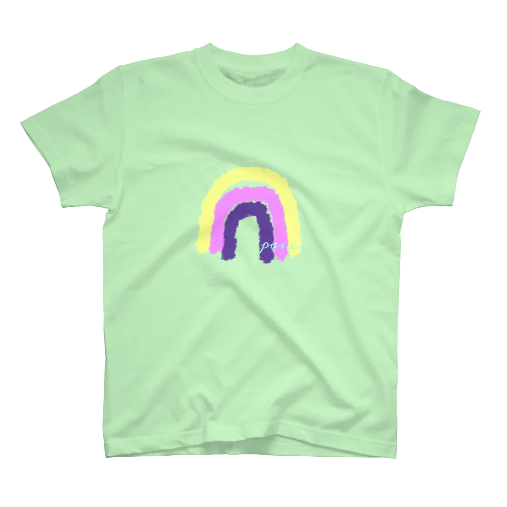paix. Rainbow ...🍋のyellow_Rainbow Regular Fit T-Shirt