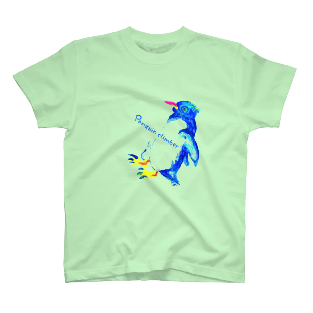 bimakoのお店のペンギンクライマー スタンダードTシャツ