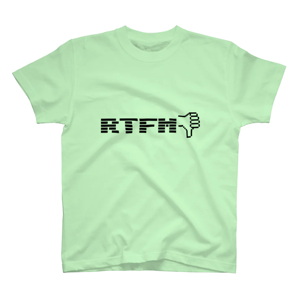 クソコードTシャツ制作所の「RTFM」Tシャツ Regular Fit T-Shirt