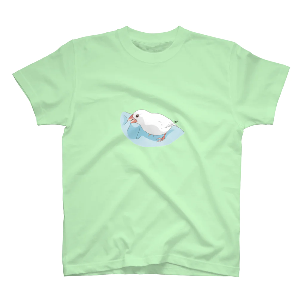 calcalのかみかみ白文鳥 スタンダードTシャツ