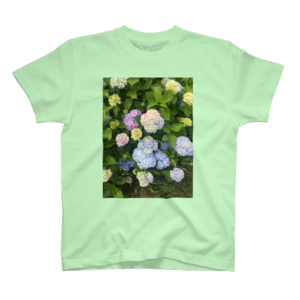 ふわふわの紫陽花 Regular Fit T-Shirt