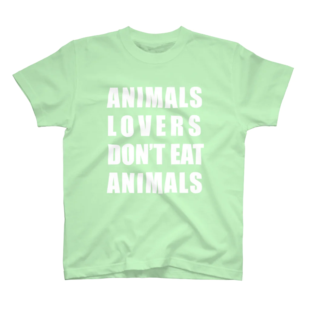 Niea999’s プチハッピー shopのAnimals lovers (white/clear) スタンダードTシャツ