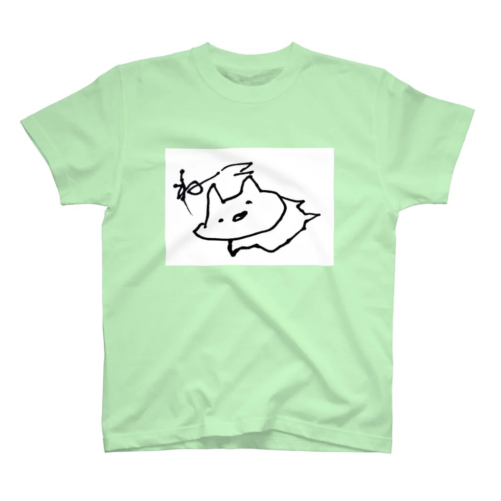 しろころも商店のぎざぎざねこちゃん スタンダードTシャツ