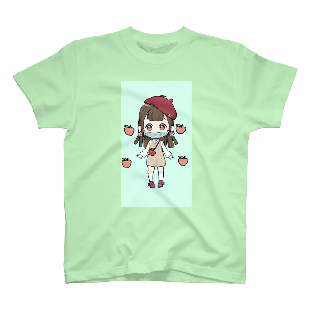 ありんこプロダクションの青リンゴちゃん（みかんが好き！） Regular Fit T-Shirt