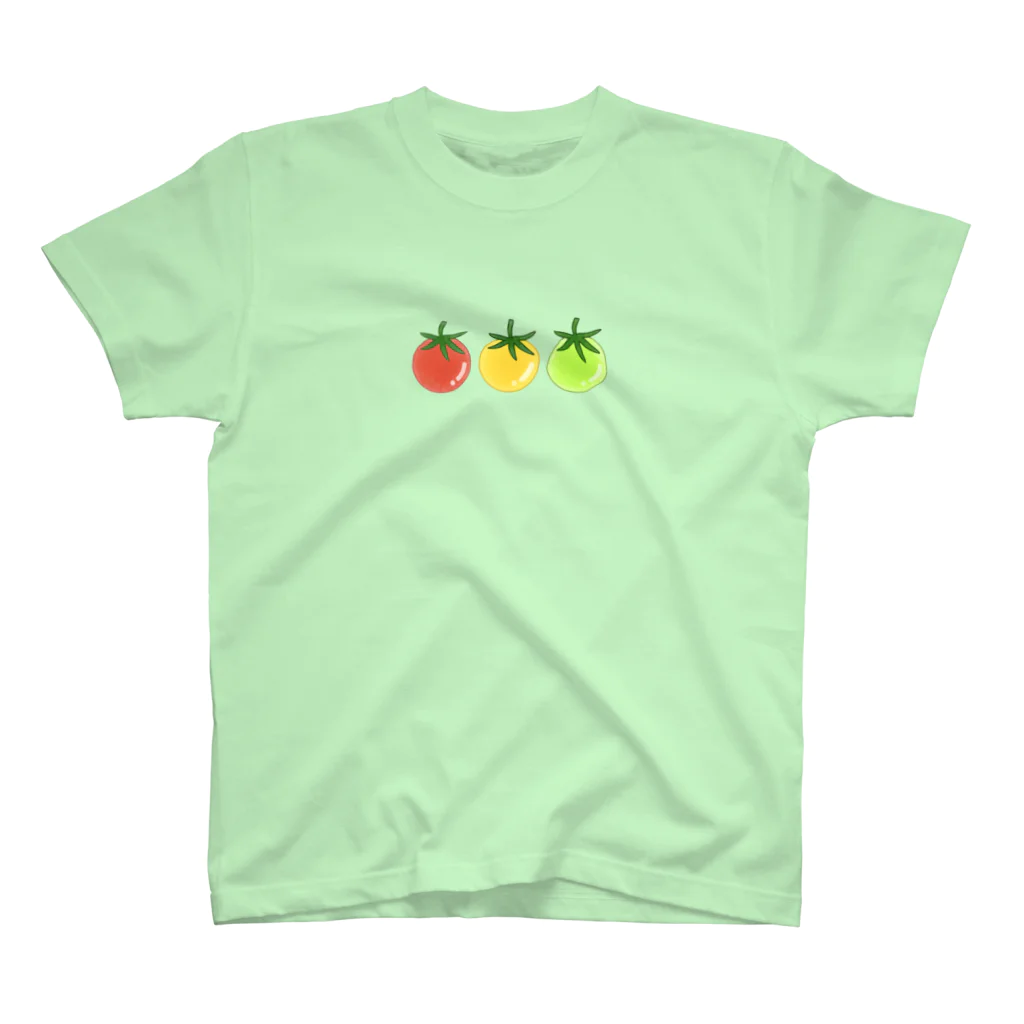 まようりの3色ミニトマト スタンダードTシャツ