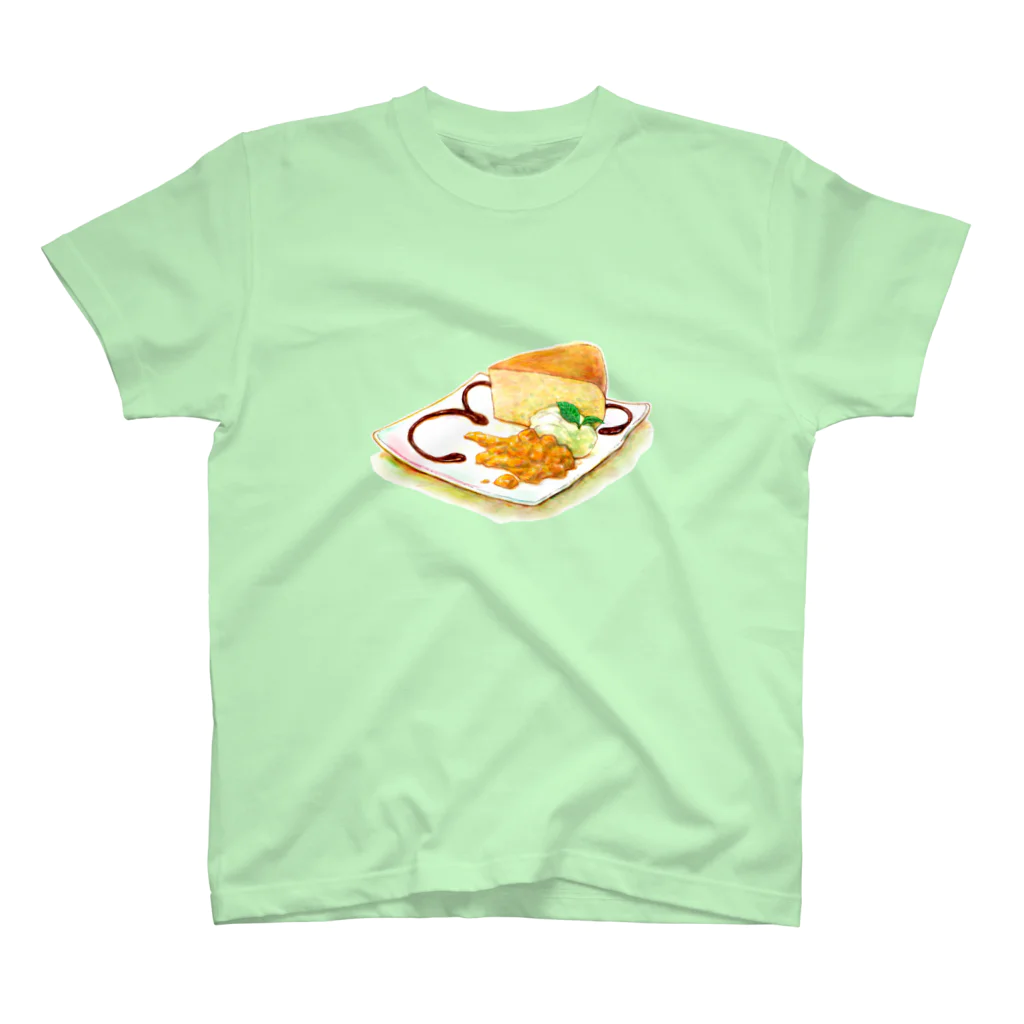 志瓜のSUZURIのふわふわスフレチーズケーキ スタンダードTシャツ