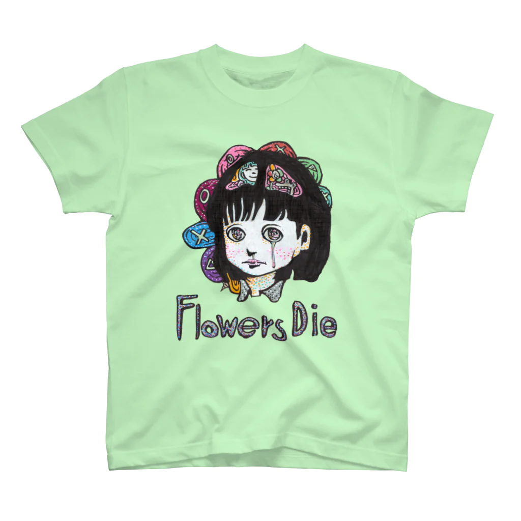 bourutarouのFlower Dies Regular Fit T-Shirt