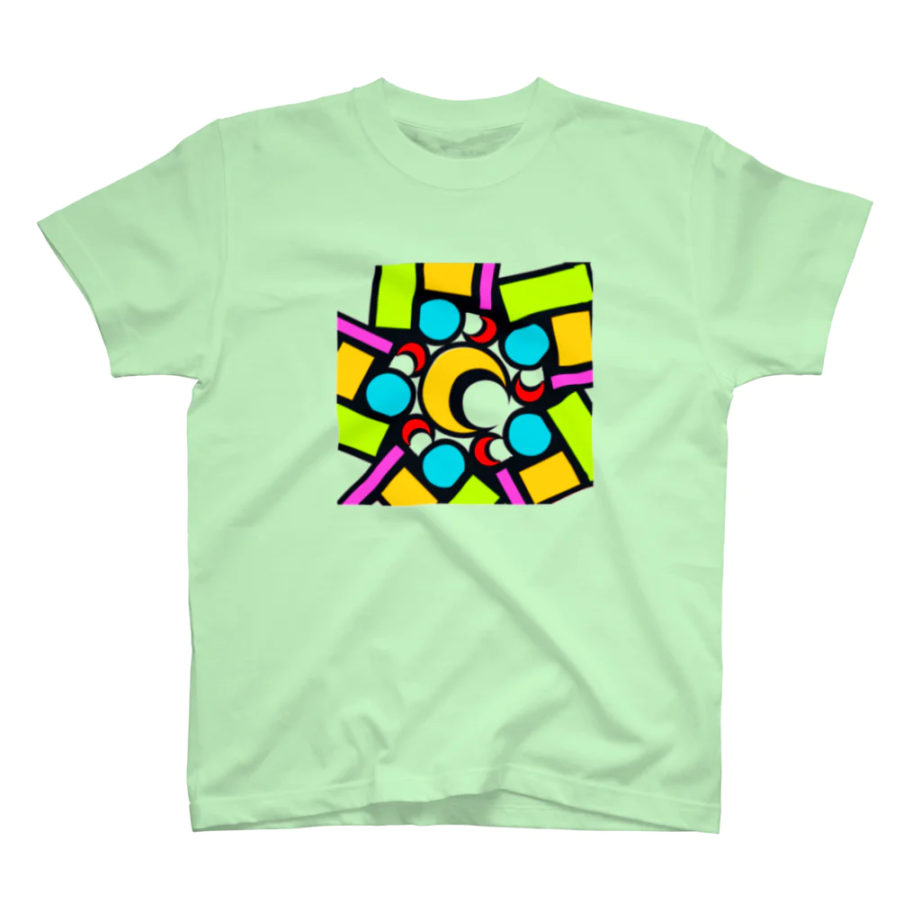 pastelia　shopのステン堂…stained  glass Regular Fit T-Shirt