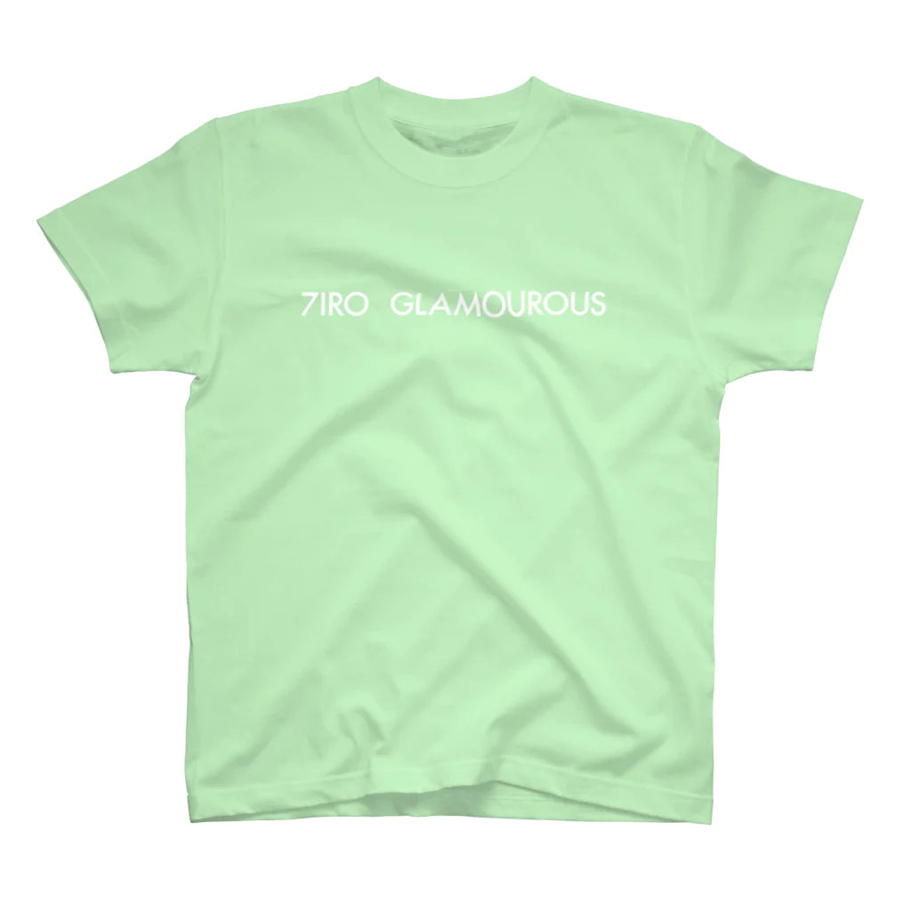 7IRO GLAMOUROUSの※ノエルあり白文字 7IRO GLAMOUROUSシンプルロゴ  Regular Fit T-Shirt