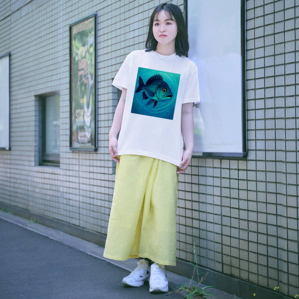 UMI no Palette（ウミのパレット）のChinu Glide - 夏の海を駆けるクロダイ Regular Fit T-Shirt
