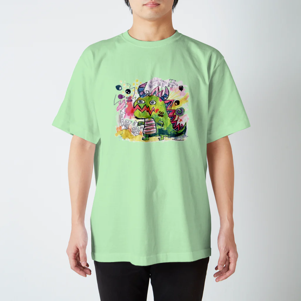 Gemo こうだともこの怪獣グオグオ スタンダードTシャツ