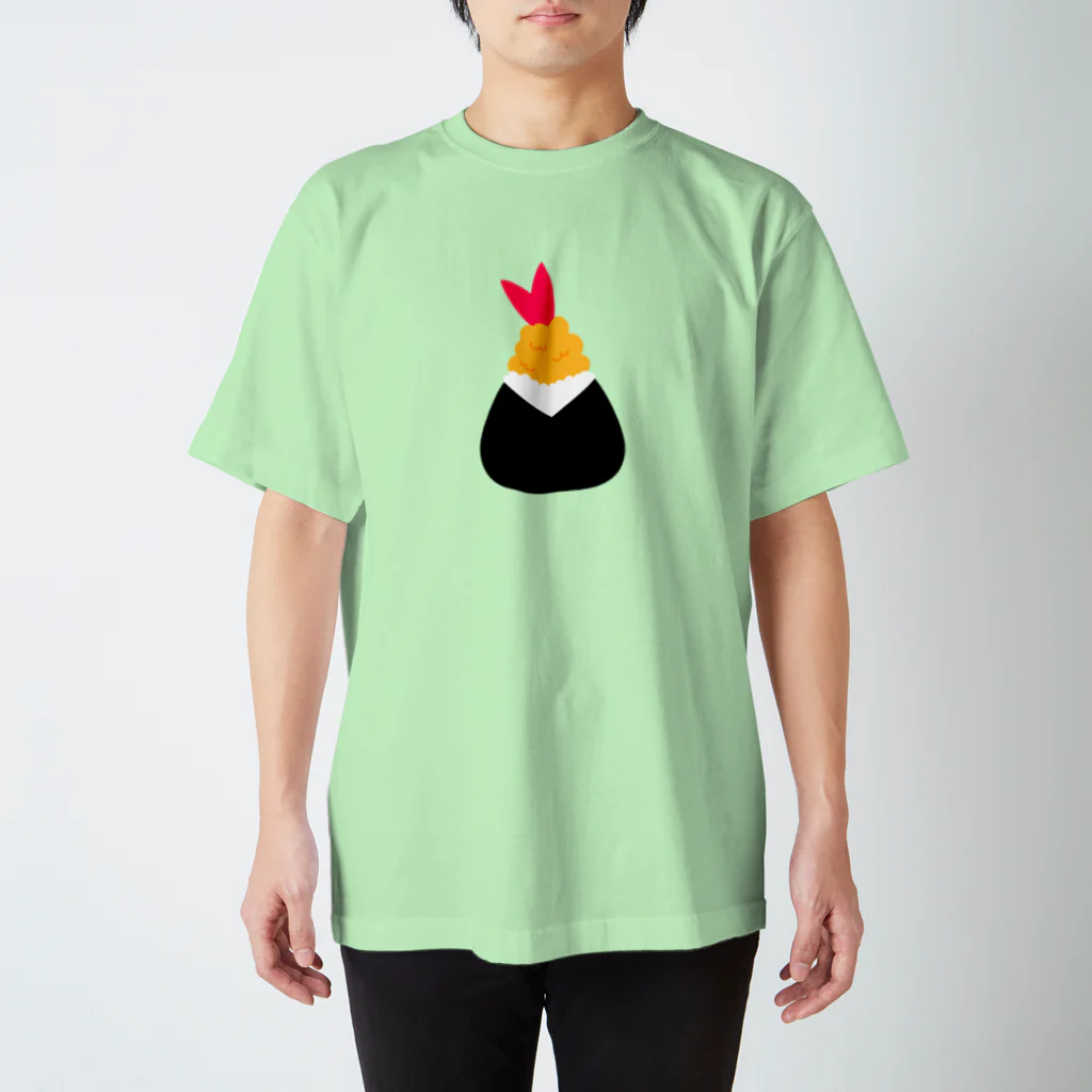 ぽぴーぴぽーのえびデカ天むす スタンダードTシャツ