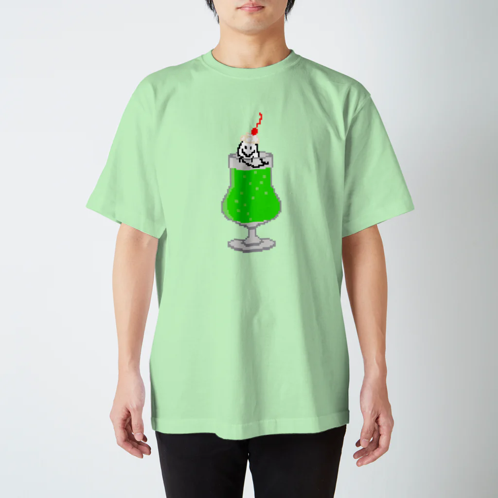 たこやき🐙のメロンソーダゆうれいちゃん スタンダードTシャツ