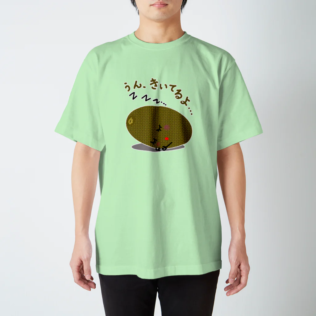 MZグラフィックスのスリーピー　キウィ　きいてるよ スタンダードTシャツ