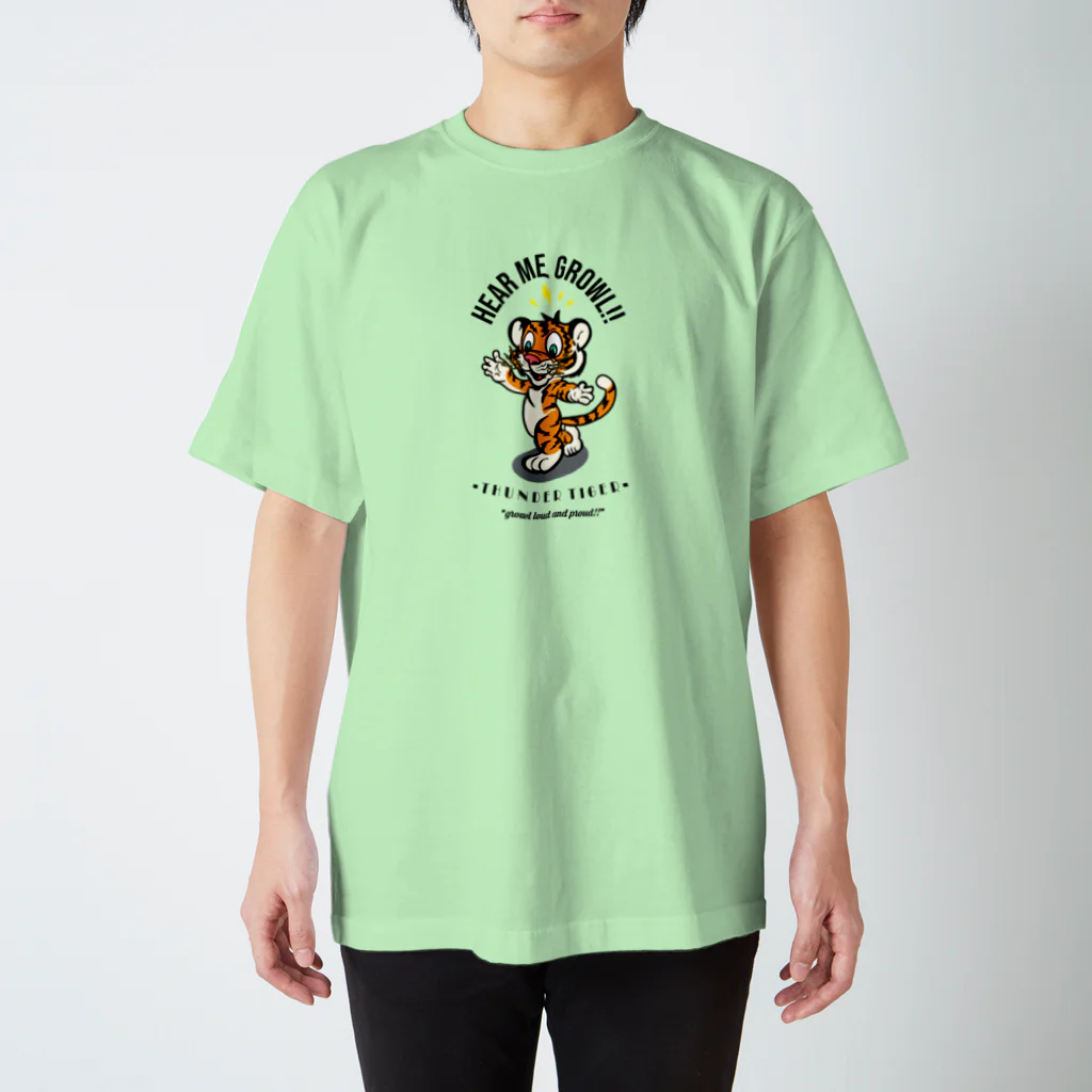 DirtyDirtyClanのサンダータイガーキャラクター スタンダードTシャツ