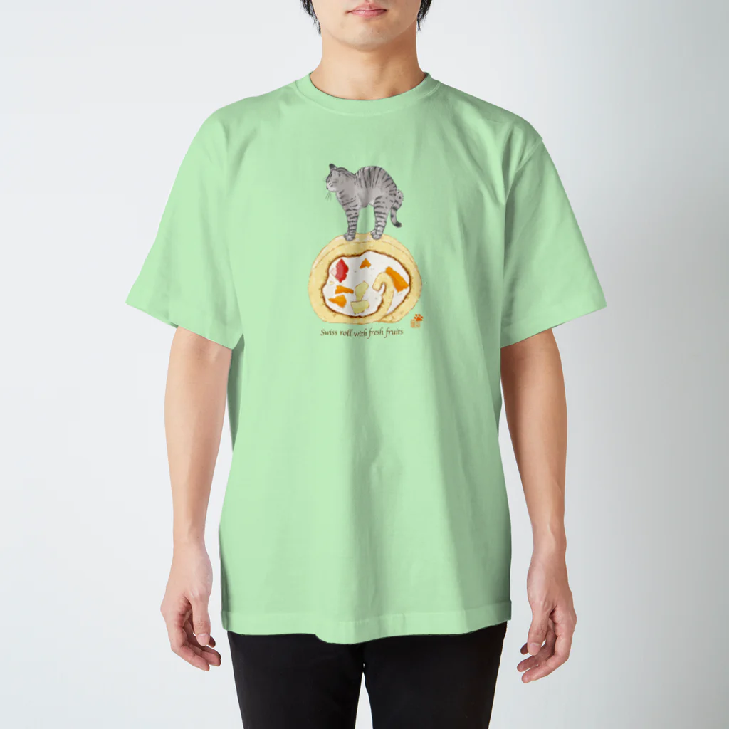 元祖ふとねこ堂のにゃんこロール スタンダードTシャツ