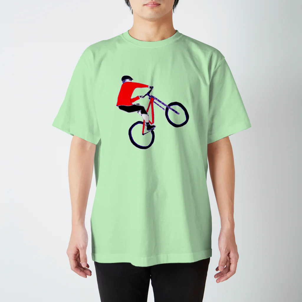 NIKORASU GOのMTBデザイン「RIDE」 スタンダードTシャツ