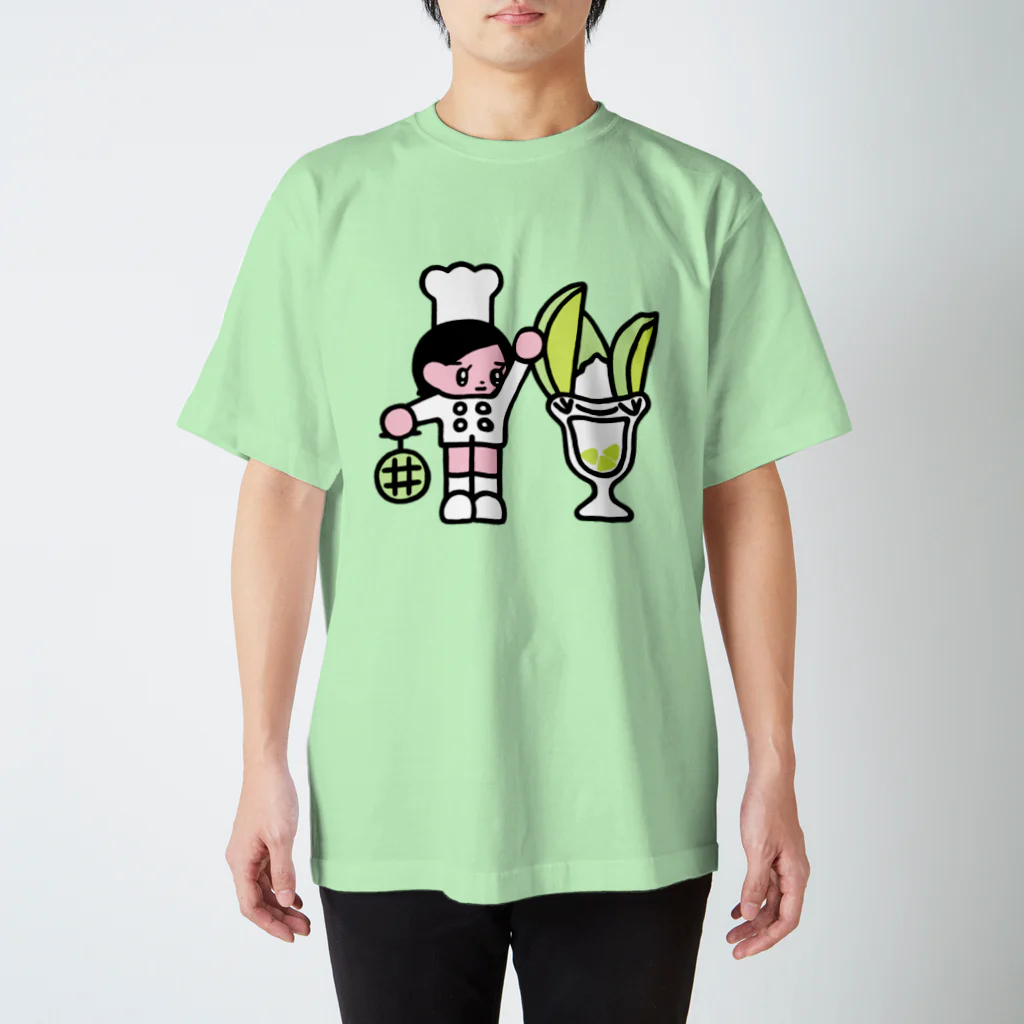 モニョチタポミチのメロンパフェ職人 スタンダードTシャツ