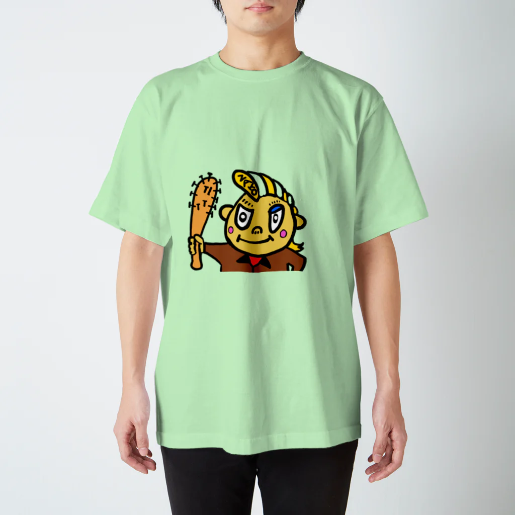 ZENART(ゼンアート)の雑魚くん　ZAKOくん　釘バット Regular Fit T-Shirt