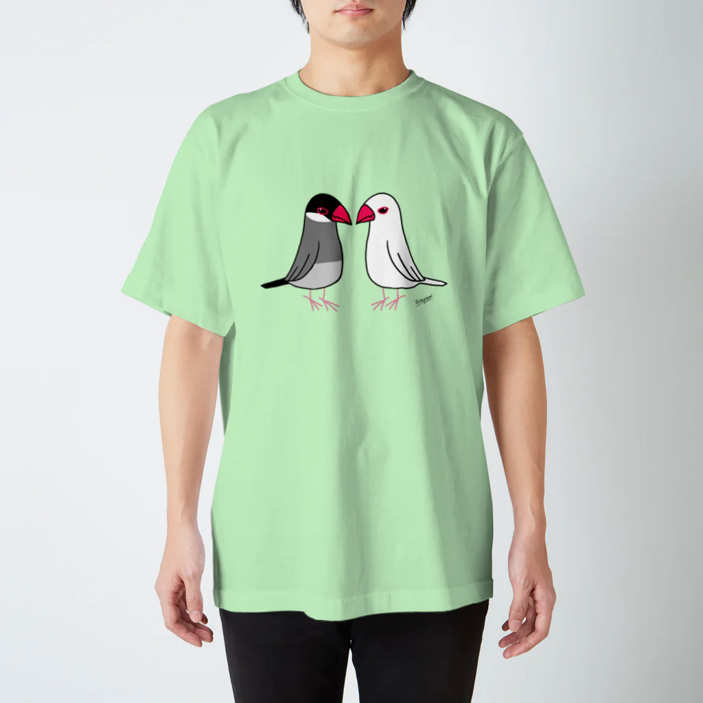 toripippi00の仲の悪い文鳥 Regular Fit T-Shirt
