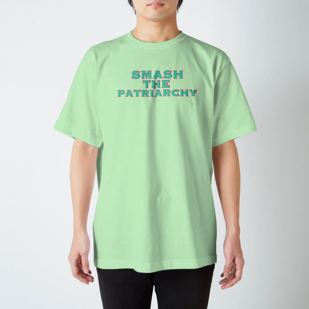 極　光のSMASH 水色 Regular Fit T-Shirt