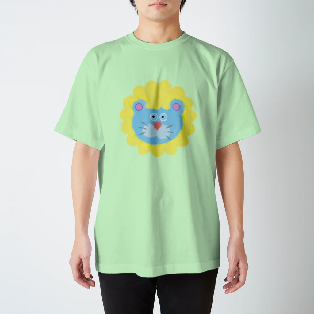 GRKSの水色らいおんさん スタンダードTシャツ