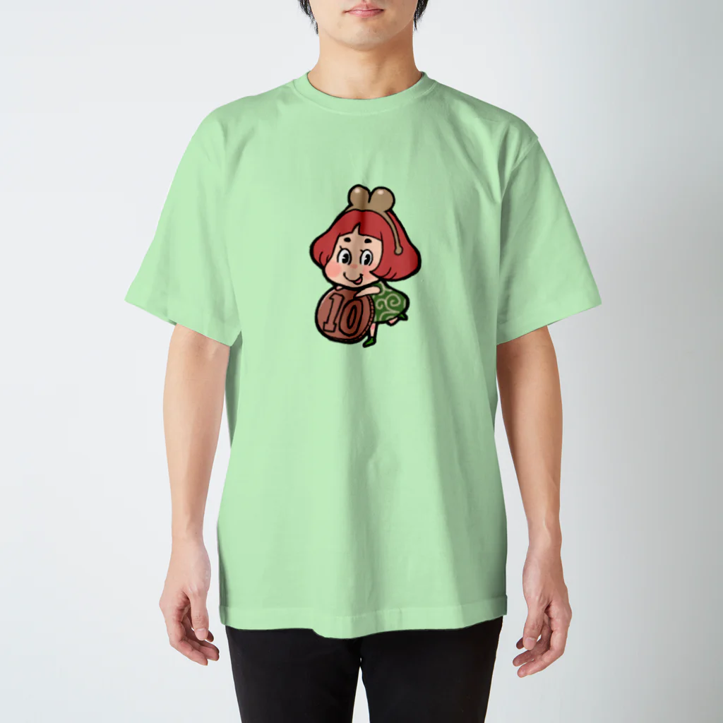 ヤマダタカエのガマグチ子 スタンダードTシャツ