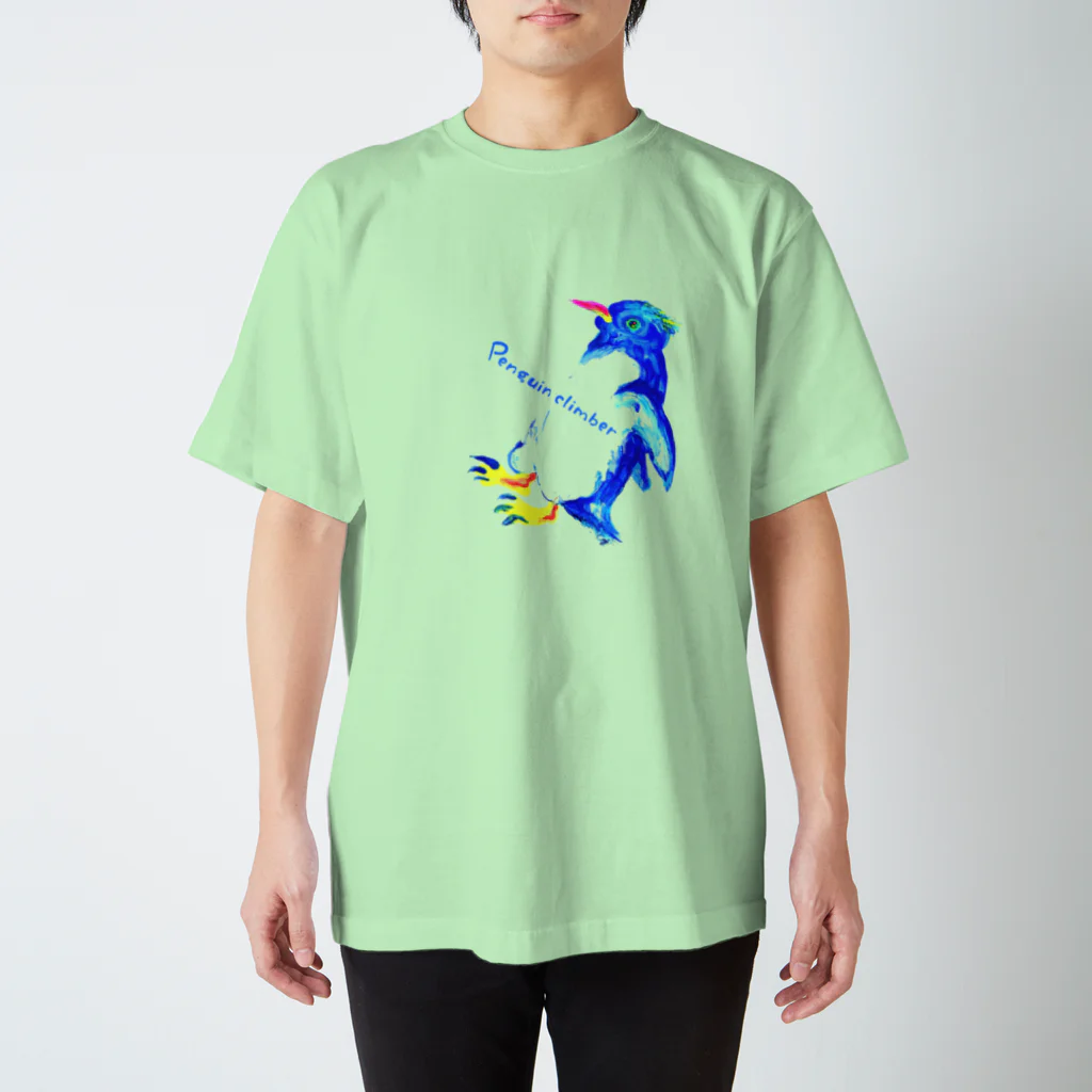 bimakoのお店のペンギンクライマー スタンダードTシャツ