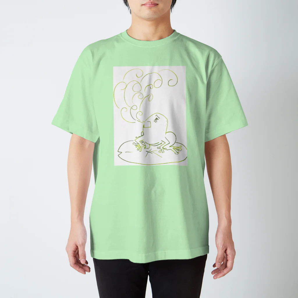 おとぼけ姉さんSHOPのモヤモヤガエル スタンダードTシャツ