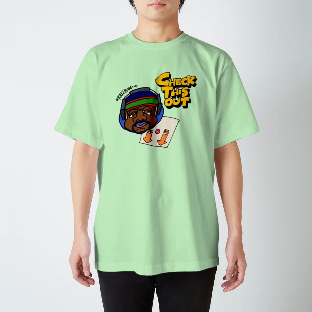 カツボン(KATZBOM)／漫画家ラッパーのDJ Check This Out スタンダードTシャツ