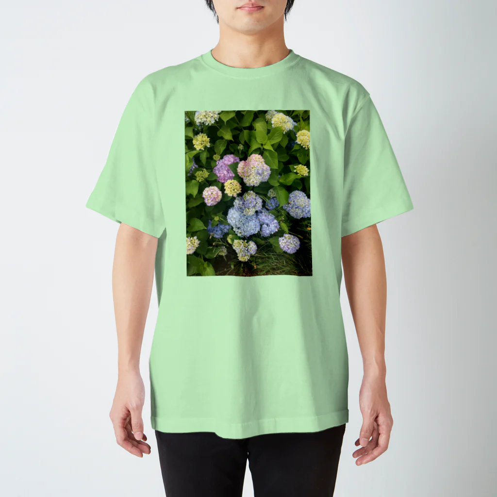 ふわふわの紫陽花 Regular Fit T-Shirt