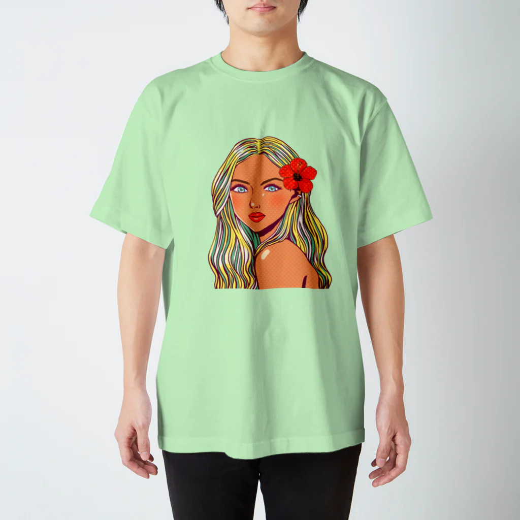 TROPICAL GIRL SHOPのハイビスカスガール スタンダードTシャツ