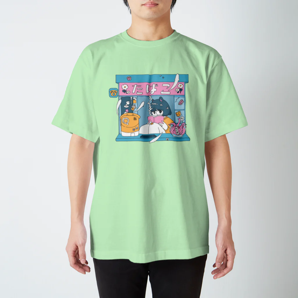 いぬ屋いぬみせのタバコ屋ちゃん スタンダードTシャツ