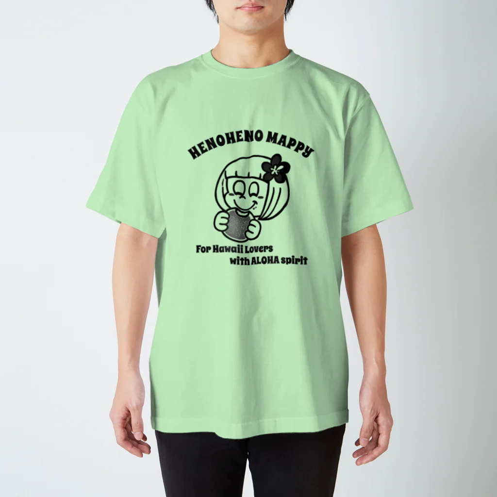 ハワイが大好きな女の子『HENOHENO MAPPY』のYUMMY2021白黒(ハワイを愛するあなたへ) Regular Fit T-Shirt