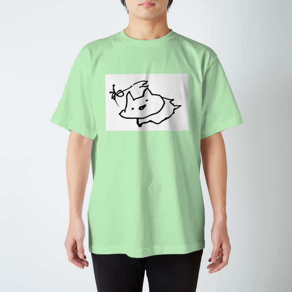 しろころも商店のぎざぎざねこちゃん スタンダードTシャツ