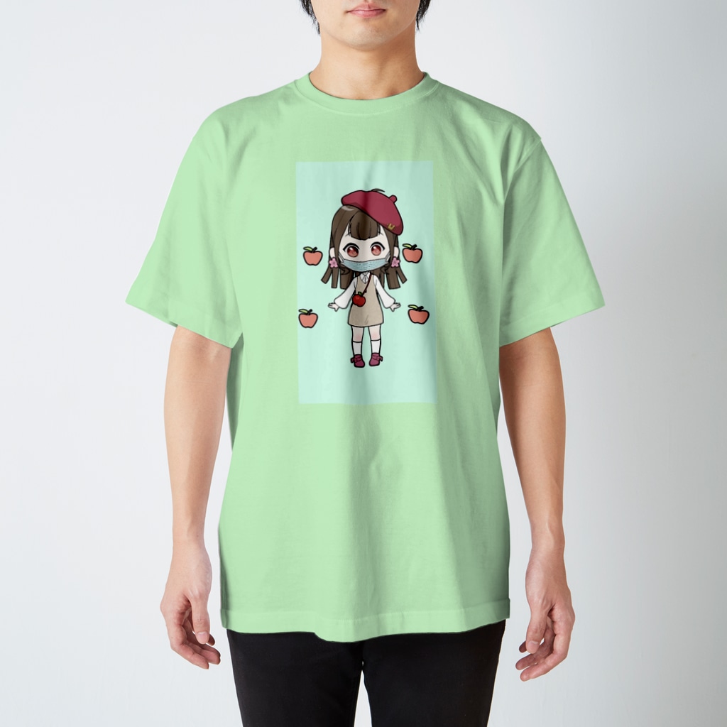 ありんこプロダクションの青リンゴちゃん（みかんが好き！） Regular Fit T-Shirt