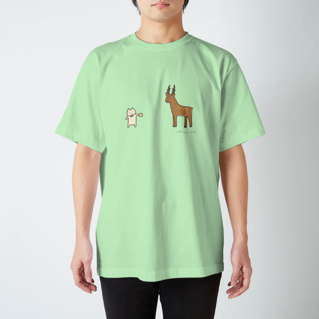 猫森ちせの鹿との遭遇…！！ スタンダードTシャツ