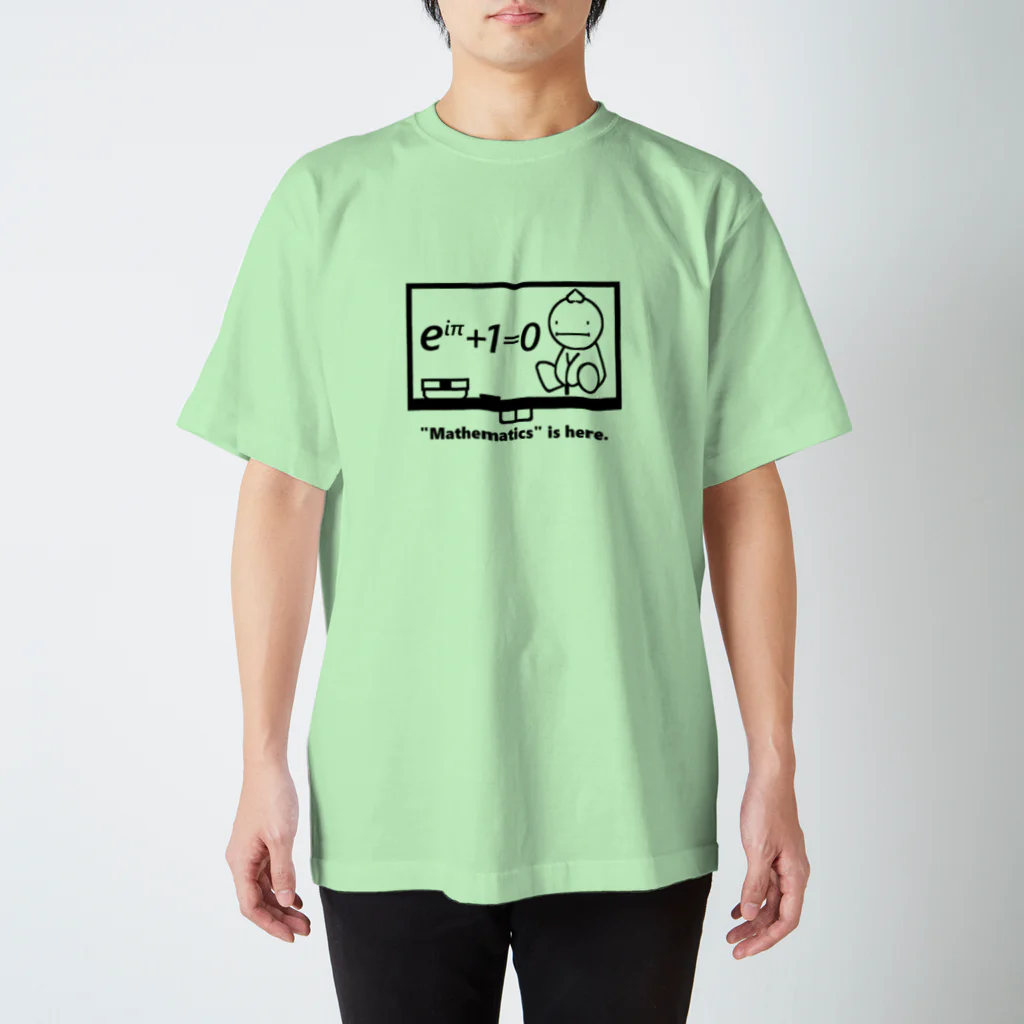 数学くんの【黒板柄】 Regular Fit T-Shirt