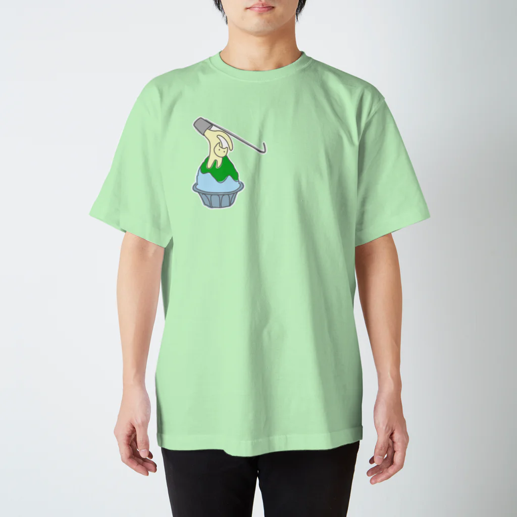CHOTTOPOINTの練乳ねこかき氷（メロン／抹茶） Regular Fit T-Shirt