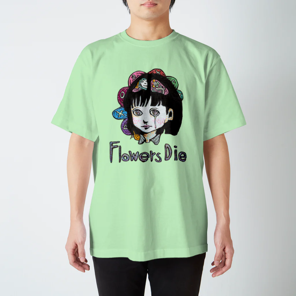 bourutarouのFlower Dies Regular Fit T-Shirt